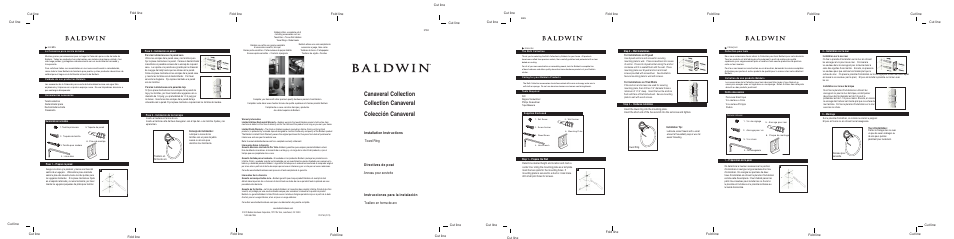 Baldwin Canaveral Towel Ring User Manual | 1 page
