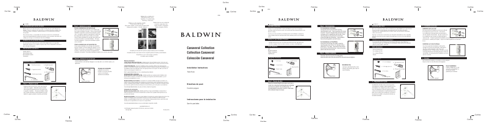 Baldwin Canaveral Robe Hook User Manual | 1 page