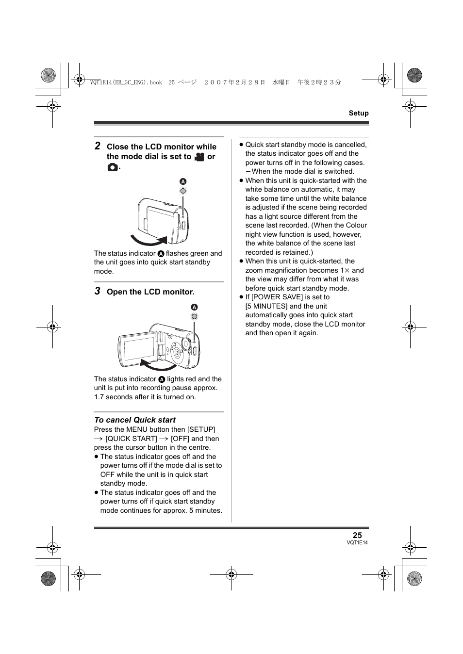 Panasonic SDR-S10 User Manual | Page 25 / 120