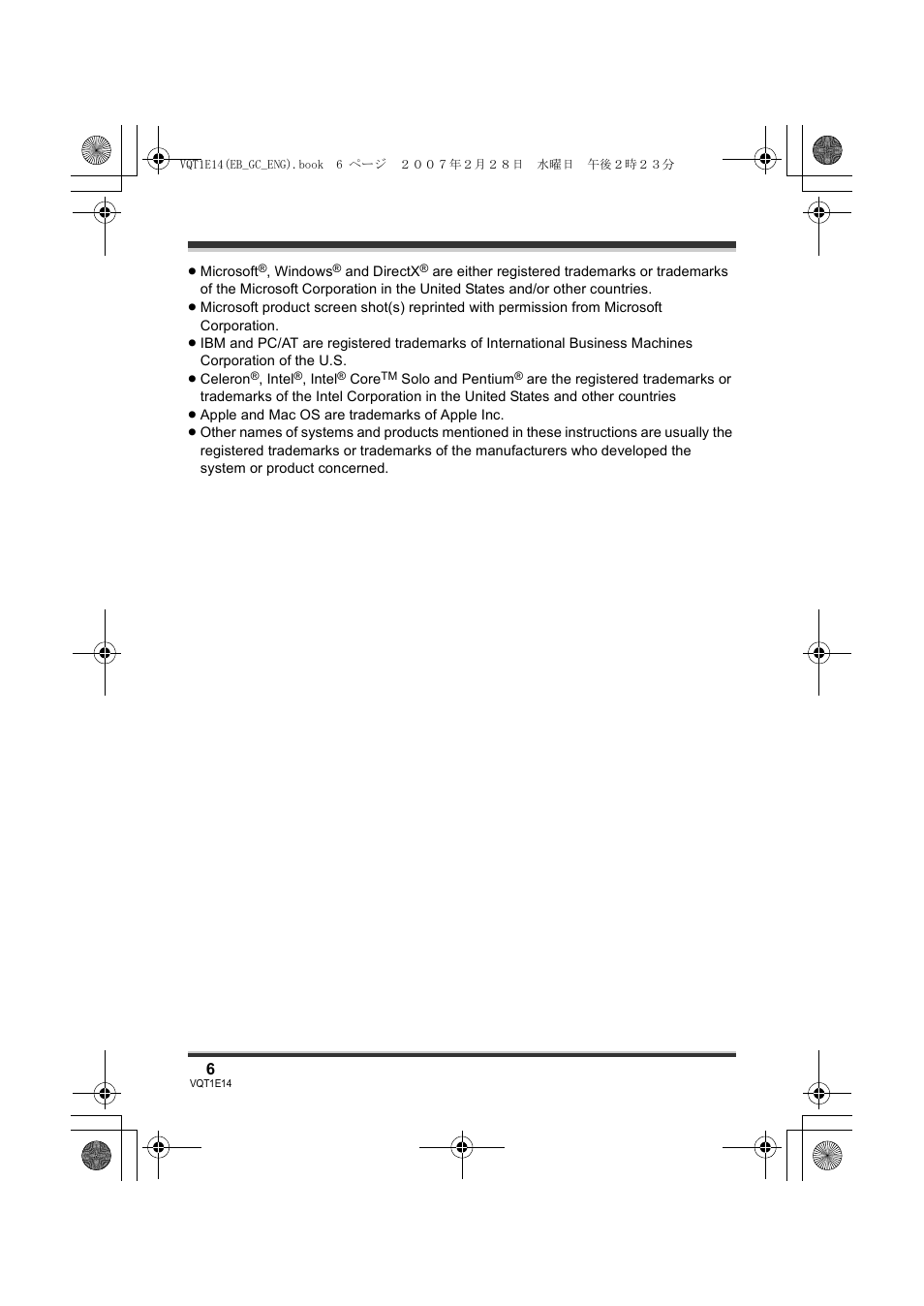 Panasonic SDR-S10 User Manual | Page 6 / 120