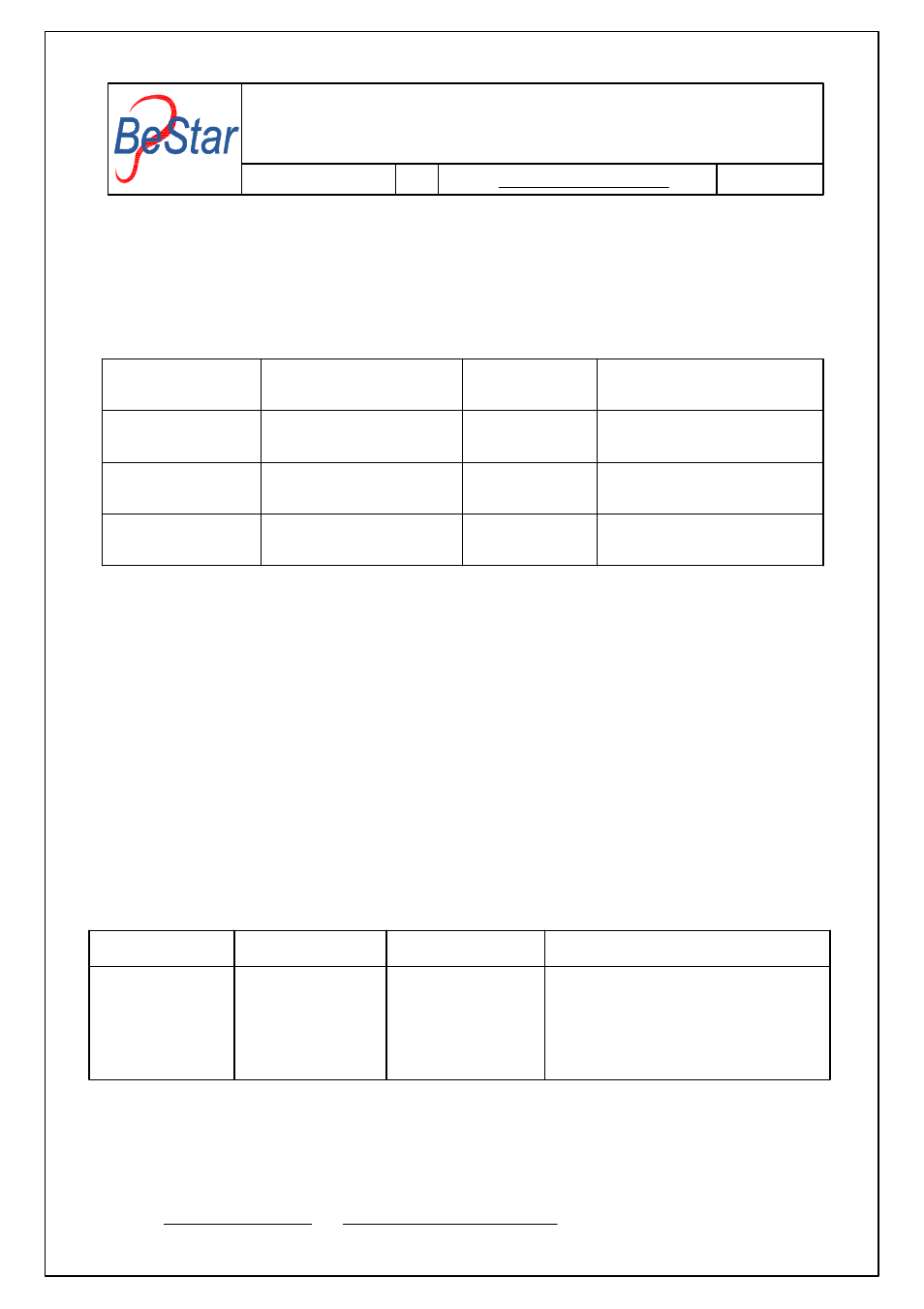 BeStar BMS34-11-08H4.1RP LF User Manual | 9 pages