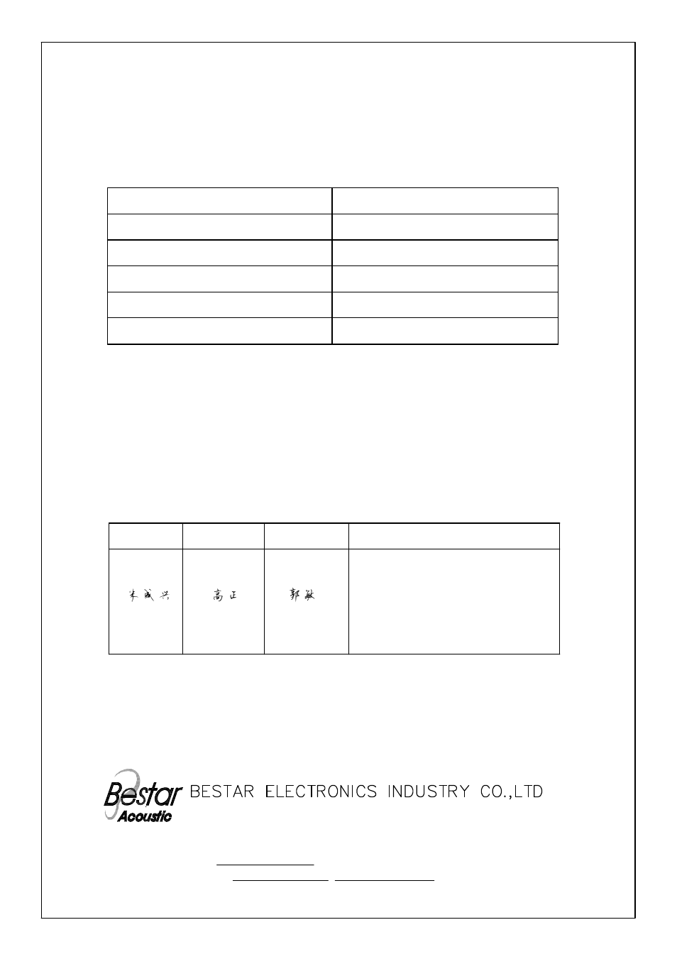 BeStar BSR13-12C-08H3.6RW020 LF User Manual | 7 pages