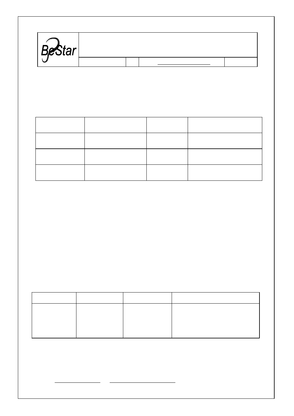 BeStar BLS2828-04H13.5-W100-BOX LF User Manual | 6 pages