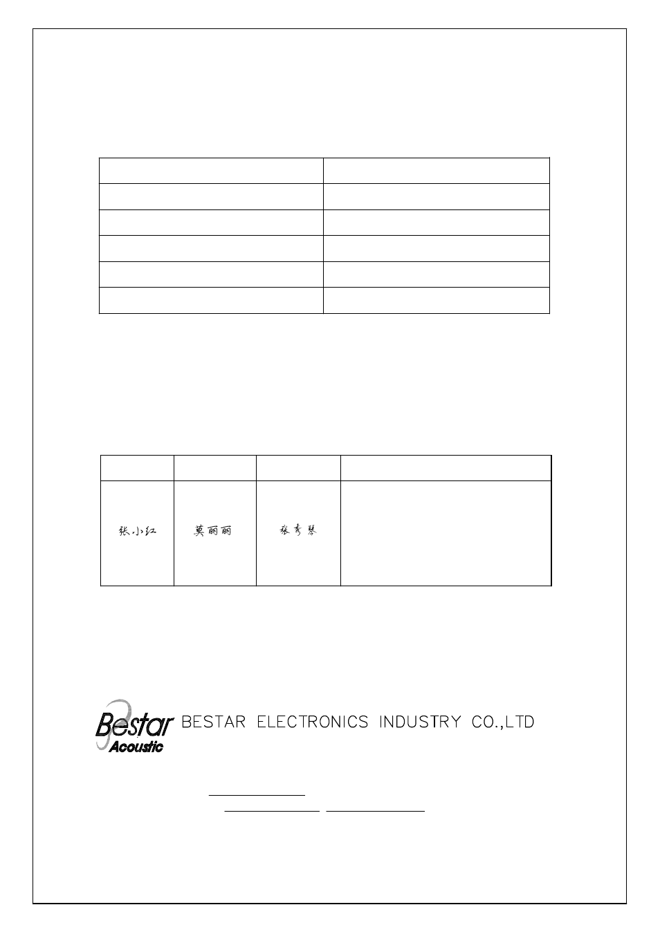 BeStar BMS2209-11C-08H04RW010 LF User Manual | 6 pages