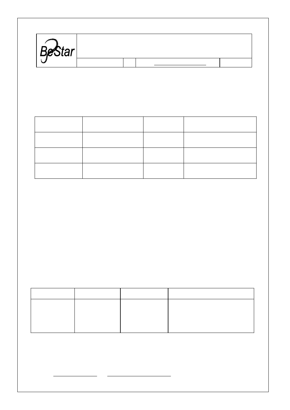 BeStar BLS2040-11-08H8.0 LF User Manual | 6 pages