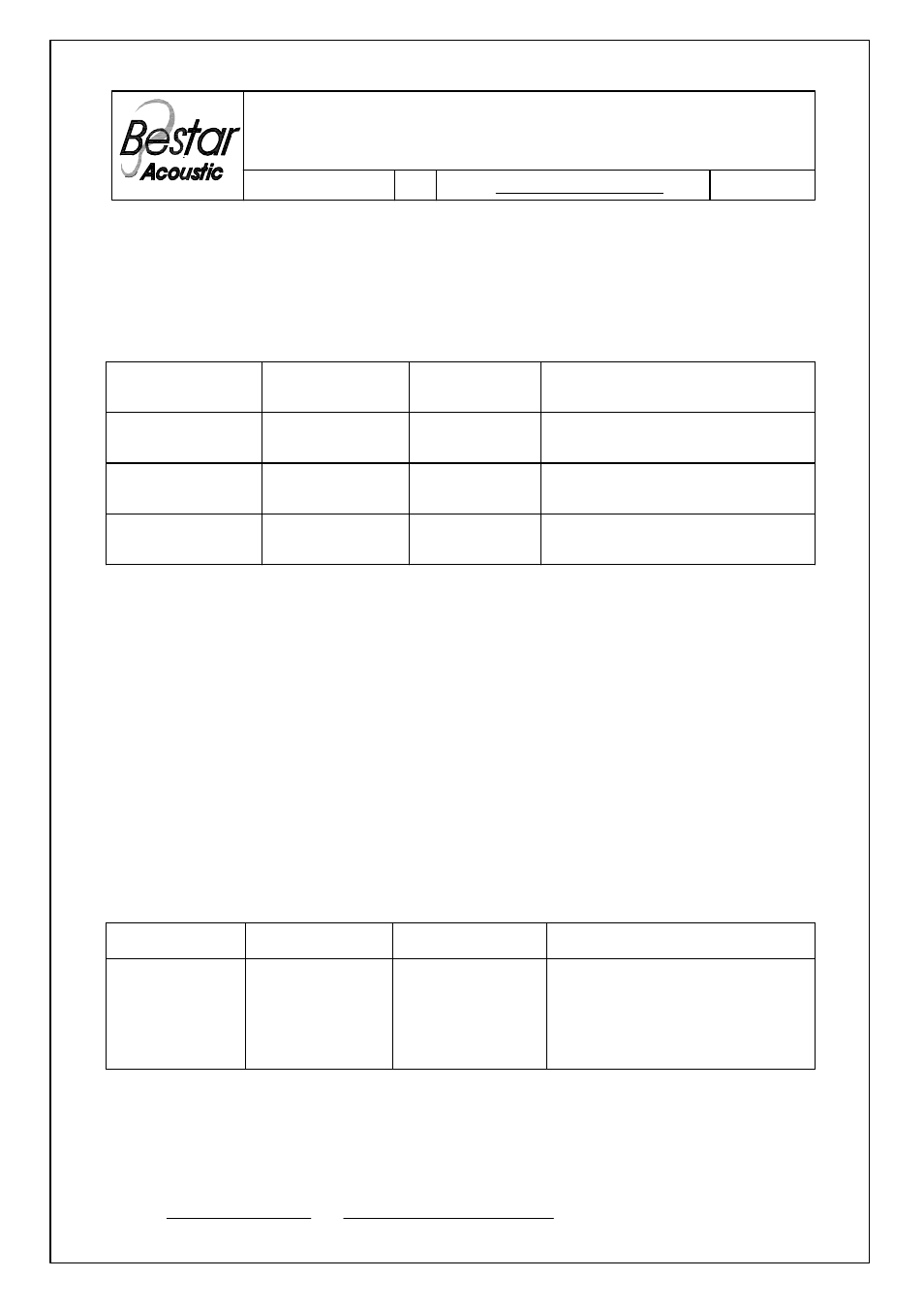 BeStar BLS2040-11-08H8.1 LF User Manual | 6 pages