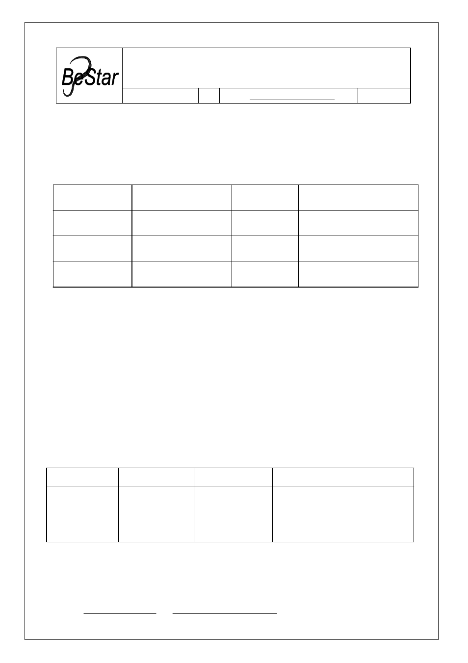 BeStar BLS2040-04H18-W550-BOX LF User Manual | 6 pages