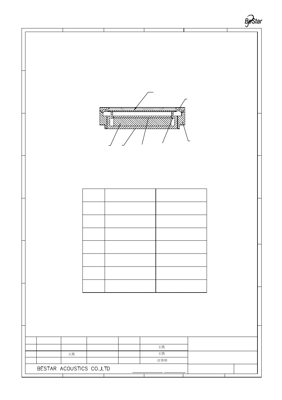 Drawing | BeStar BMS1813F-11C-08H4.5 LF User Manual | Page 10 / 13