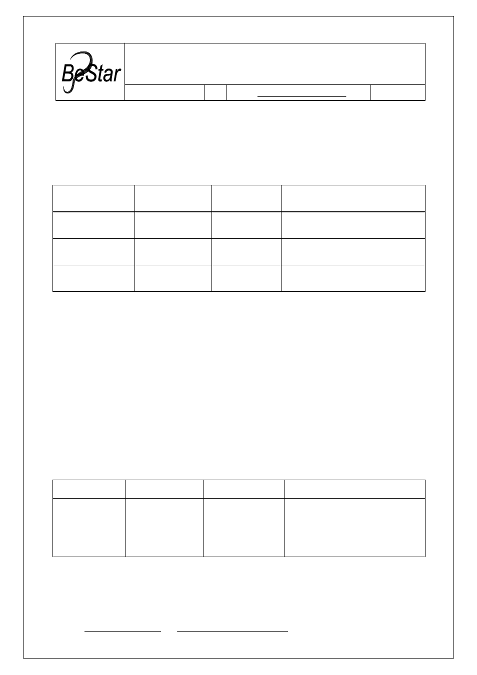 BeStar BMS1609F-11C-08H03P LF User Manual | 12 pages