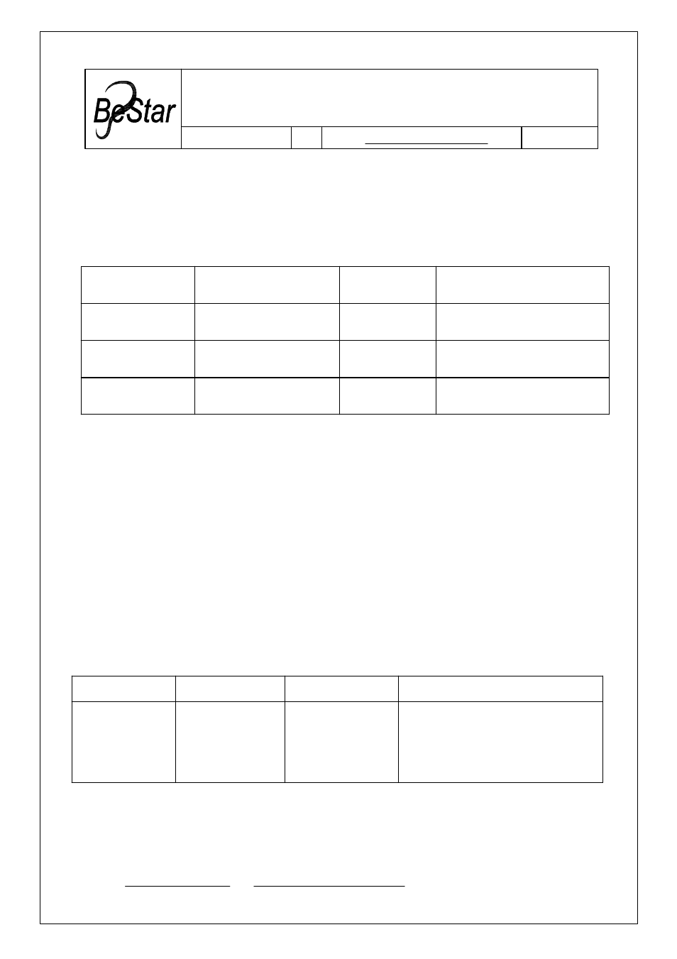 BeStar BLS1526-08H09-W100-BOX LF User Manual | 6 pages