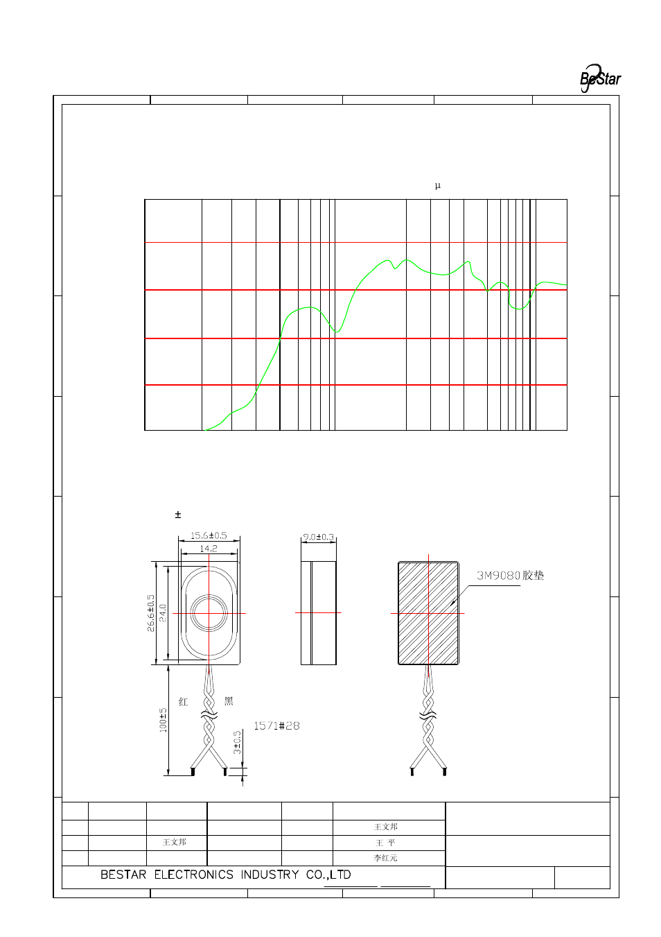 Drawing, Pa/v, Only for reference) | Unit:mm tolerance: ±0.2 | BeStar BLS1526-08H09-W100-BOX LF User Manual | Page 3 / 6