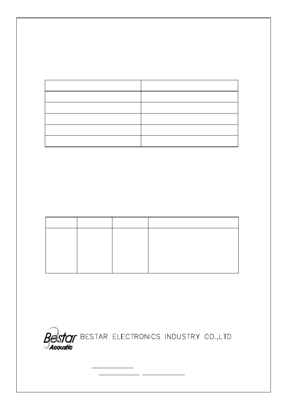 BeStar BMS36-12B-16H4.8CW100JLF User Manual | 6 pages