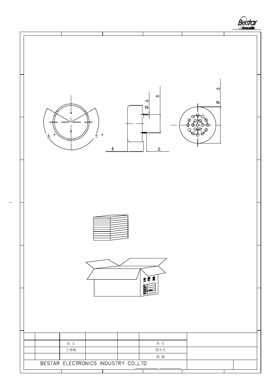 Bdt-3108 lf, Drawing, Packing | BeStar BDT-3108 LF User Manual | Page 3 / 5