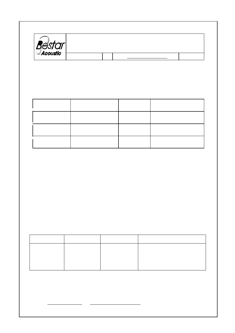 BeStar BDT-3008-02 User Manual | 6 pages