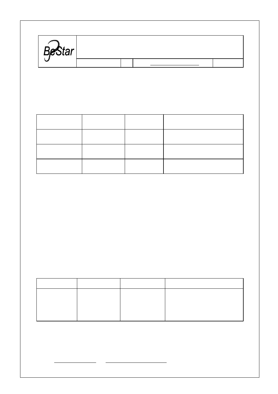 BeStar BLS3040-BOX LF User Manual | 6 pages