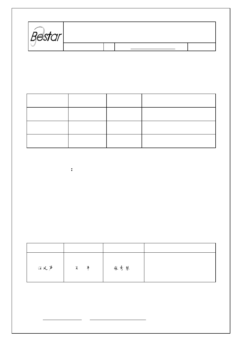 BeStar BLS3070-12-08H23 LF User Manual | 7 pages