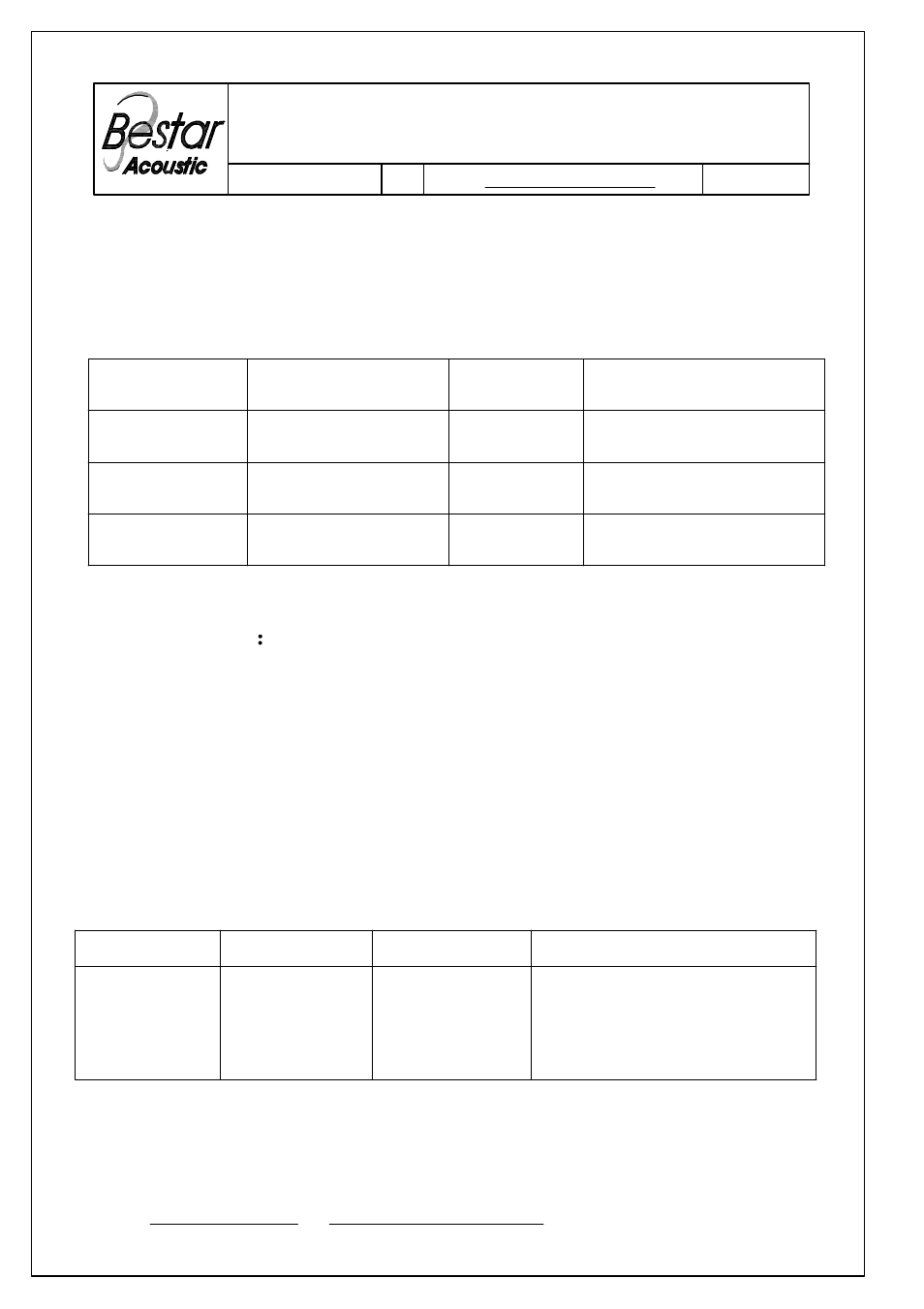 BeStar BLS2828-11-08H11 LF User Manual | 6 pages