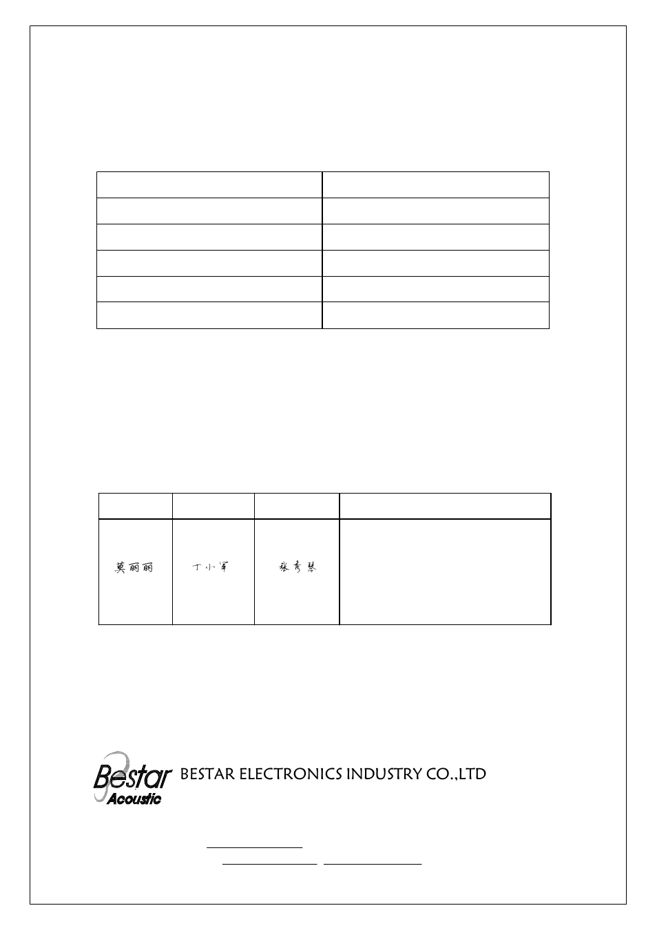 BeStar FE6416 PCS-W-01 LF User Manual | 6 pages