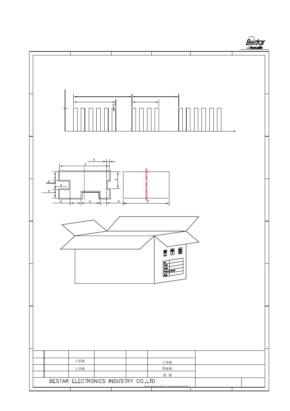 Packing, 1 packing drawing 6.2 packing quantity | BeStar BMS3450-03LF User Manual | Page 7 / 8