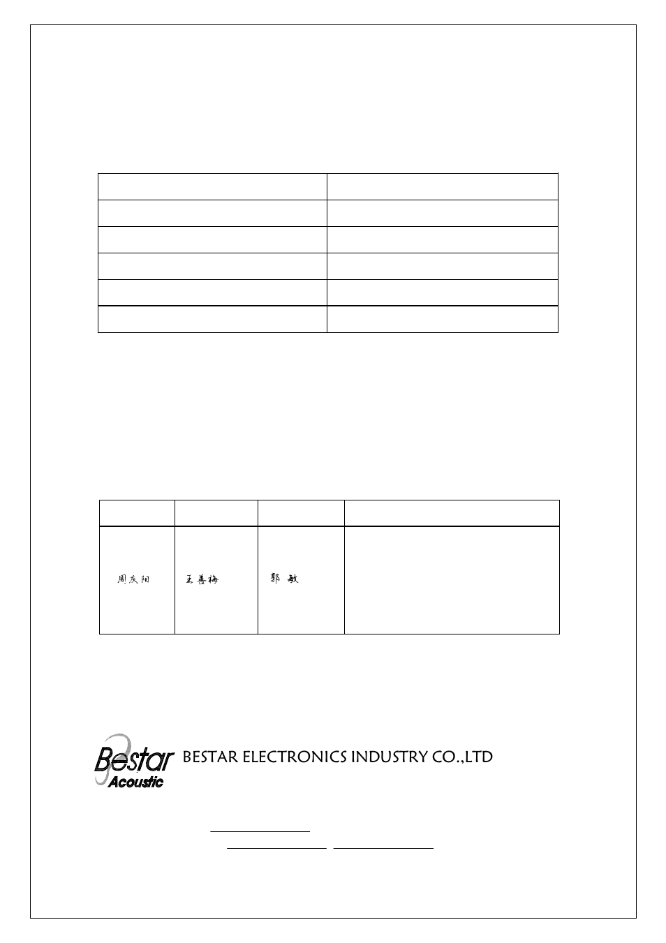 BeStar SMS1515-08H04 LF User Manual | 8 pages
