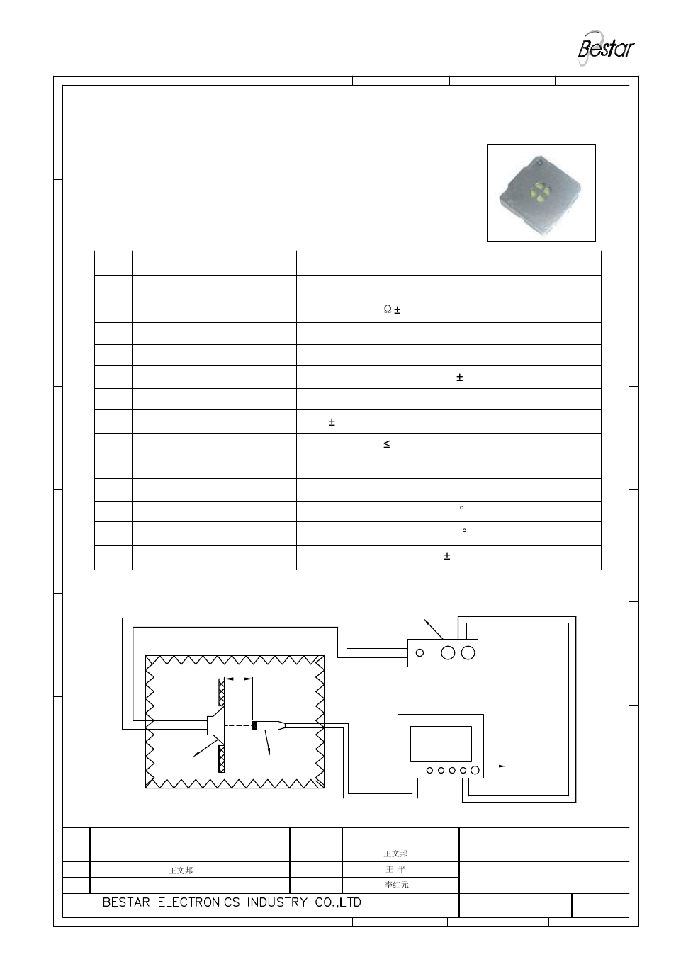 Description, Characteristics | BeStar SMS1010-08H04 LF User Manual | Page 2 / 9