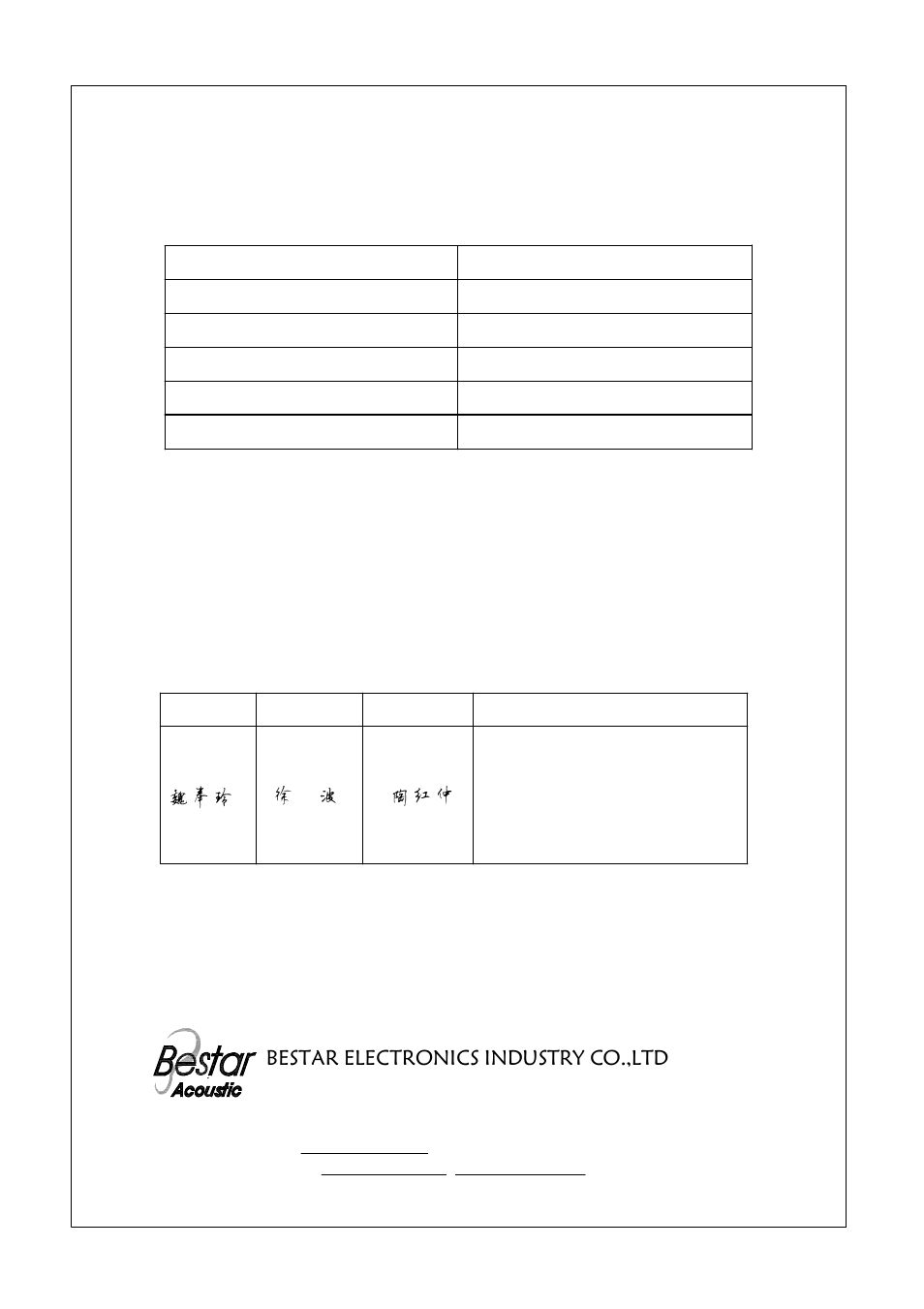 BeStar SMT1010-03XH05 LF User Manual | 8 pages