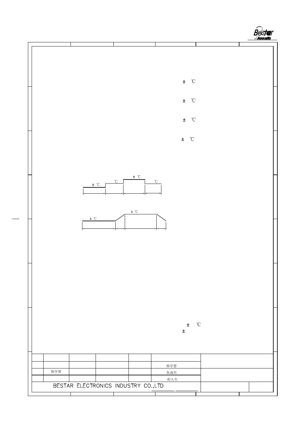 Reliability test, Transducer | BeStar SMT1010-03XH05 LF User Manual | Page 4 / 8
