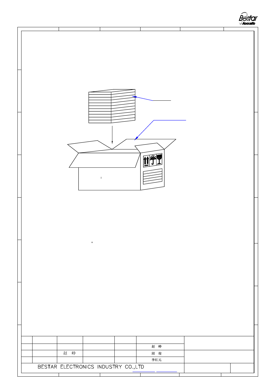 Packing, Notice, Piezo sounder | Double w-paper foam | BeStar BPT2312XH12W-01 User Manual | Page 5 / 6
