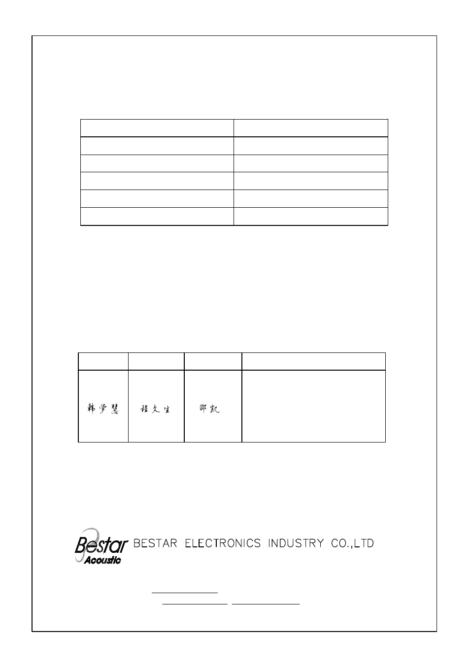 BeStar BMT1212XH7.5LF User Manual | 6 pages