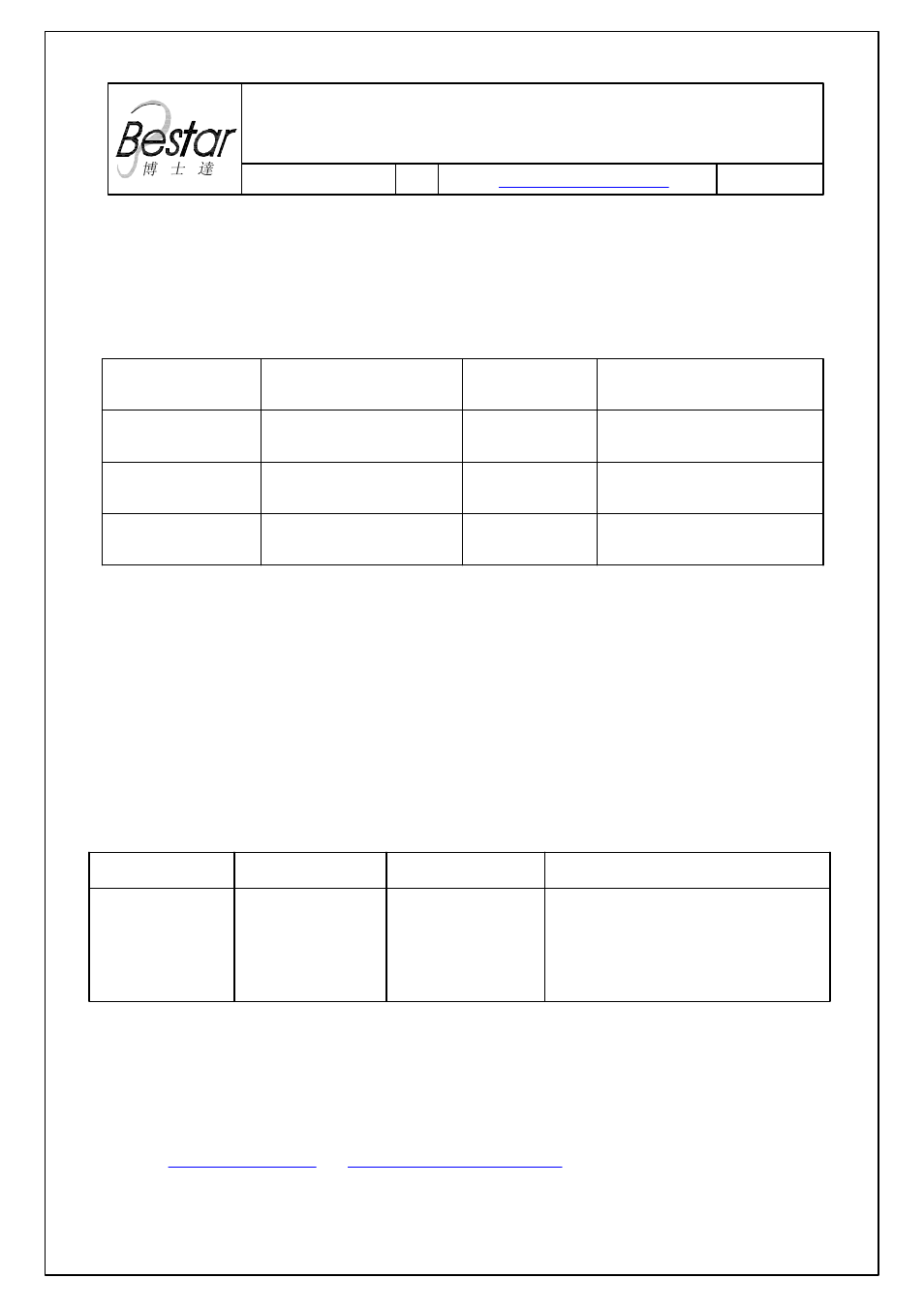 BeStar BPT1703H09 LF User Manual | 6 pages
