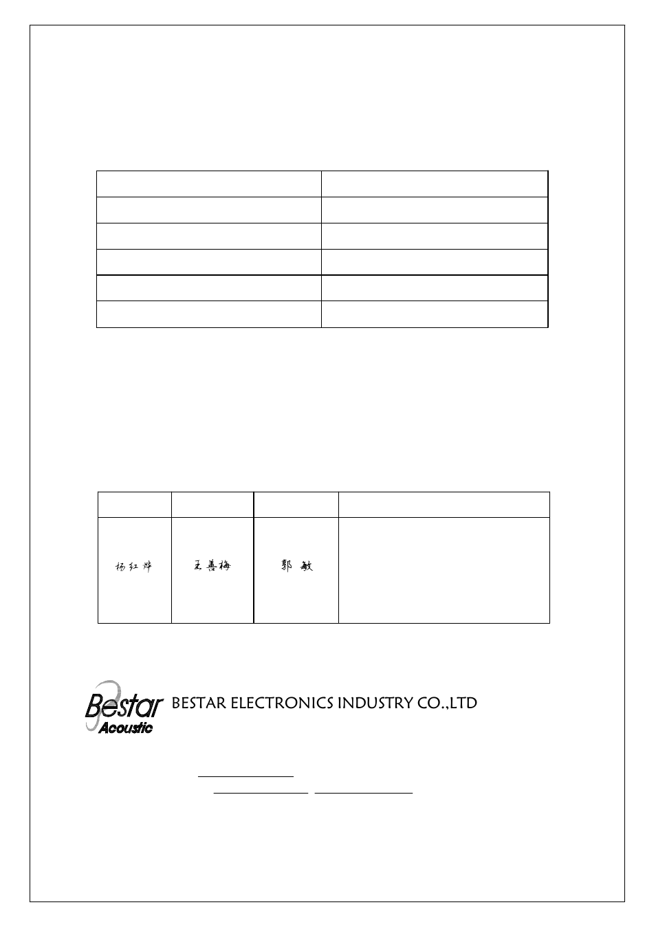 BeStar BSP1616-03H03J LF User Manual | 7 pages