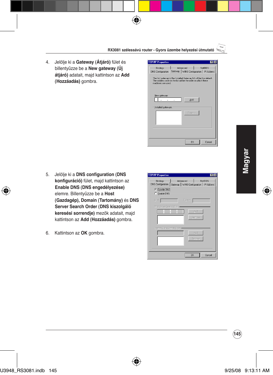 Magyar | Asus RX3081 User Manual | Page 145 / 301