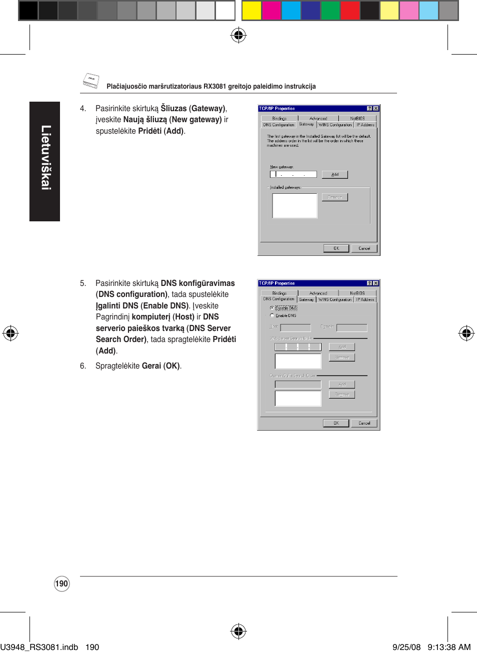 Lietuviškai | Asus RX3081 User Manual | Page 190 / 301