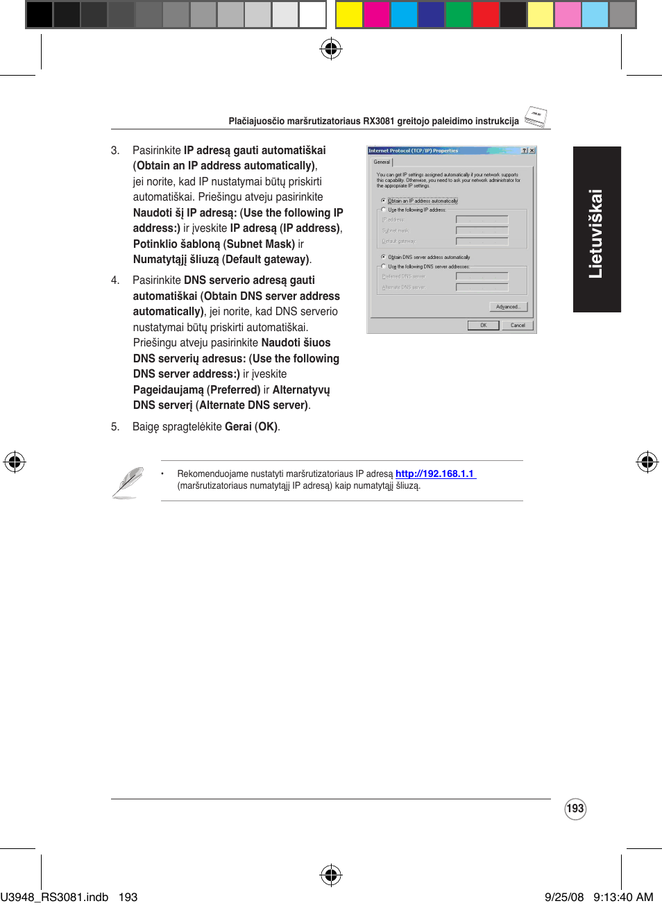 Lietuviškai | Asus RX3081 User Manual | Page 193 / 301