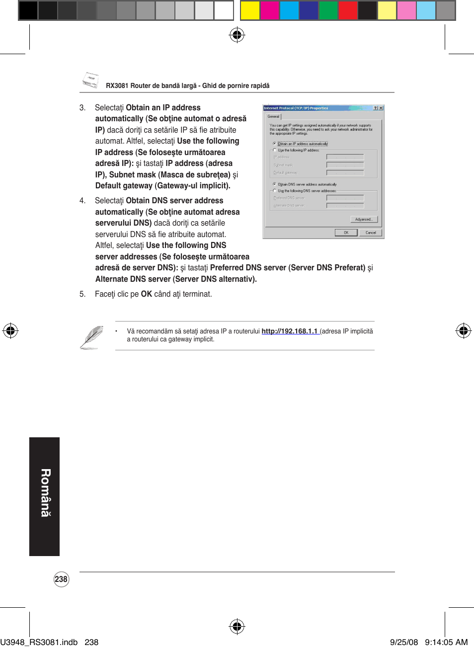 Română | Asus RX3081 User Manual | Page 238 / 301