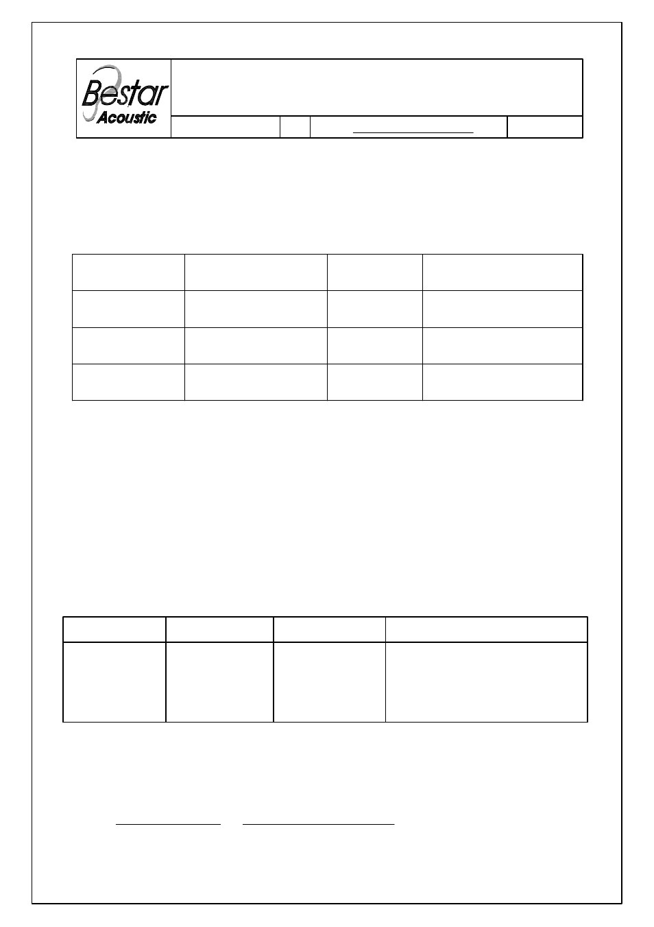 BeStar BSP1313-03H2.5 LF User Manual | 7 pages