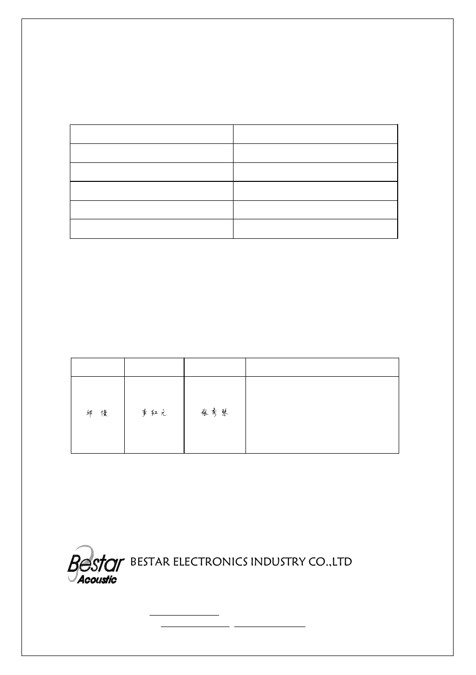 BeStar BSP1212-03H03 LF User Manual | 7 pages