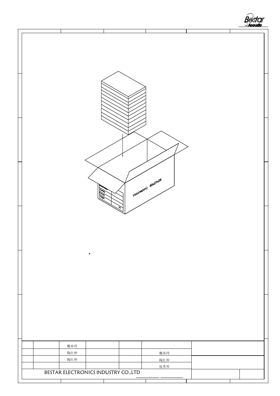 Packing, 1)100pcs/tray, Notice | Bestar electronics industry co.,ltd, 43 2 1 transducer | BeStar BMT1201H8.5F-02 LF User Manual | Page 5 / 6
