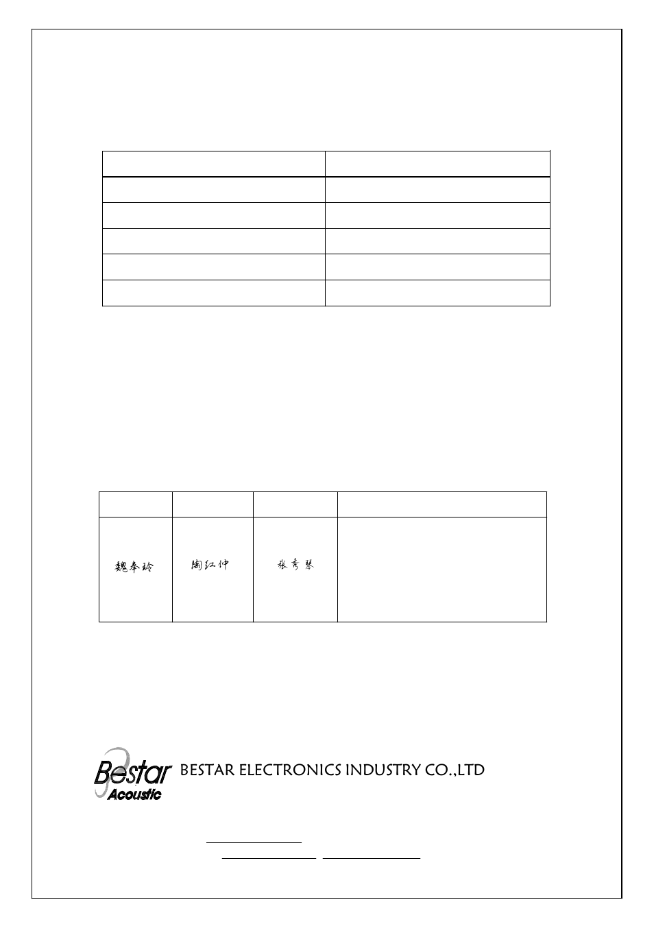 BeStar SMT1212-05H6.5F LF User Manual | 8 pages