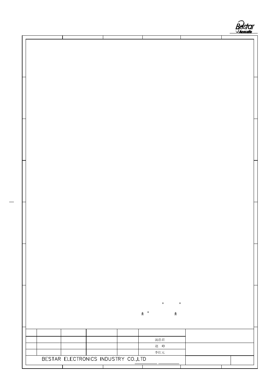 Measuring method, Piezo ceramic element | BeStar FT-27T-4.6A1 User Manual | Page 5 / 8