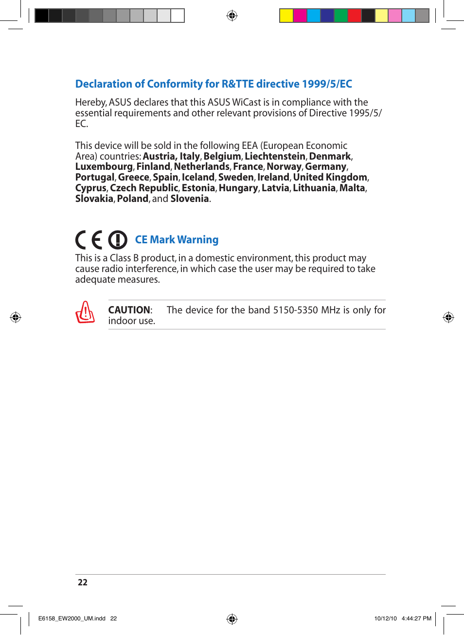 Asus EW2000 User Manual | Page 22 / 24