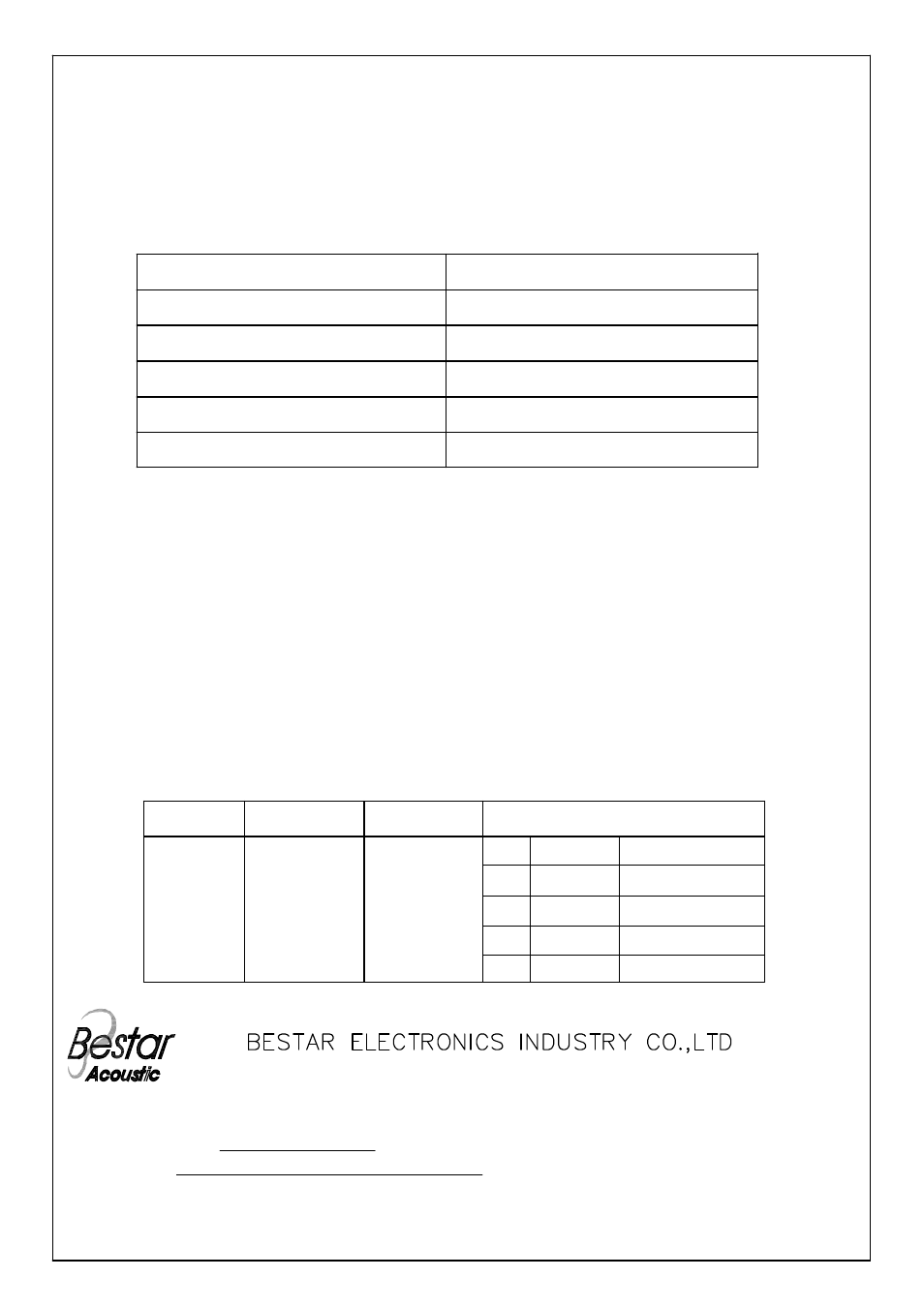 BeStar BFB624B User Manual | 4 pages