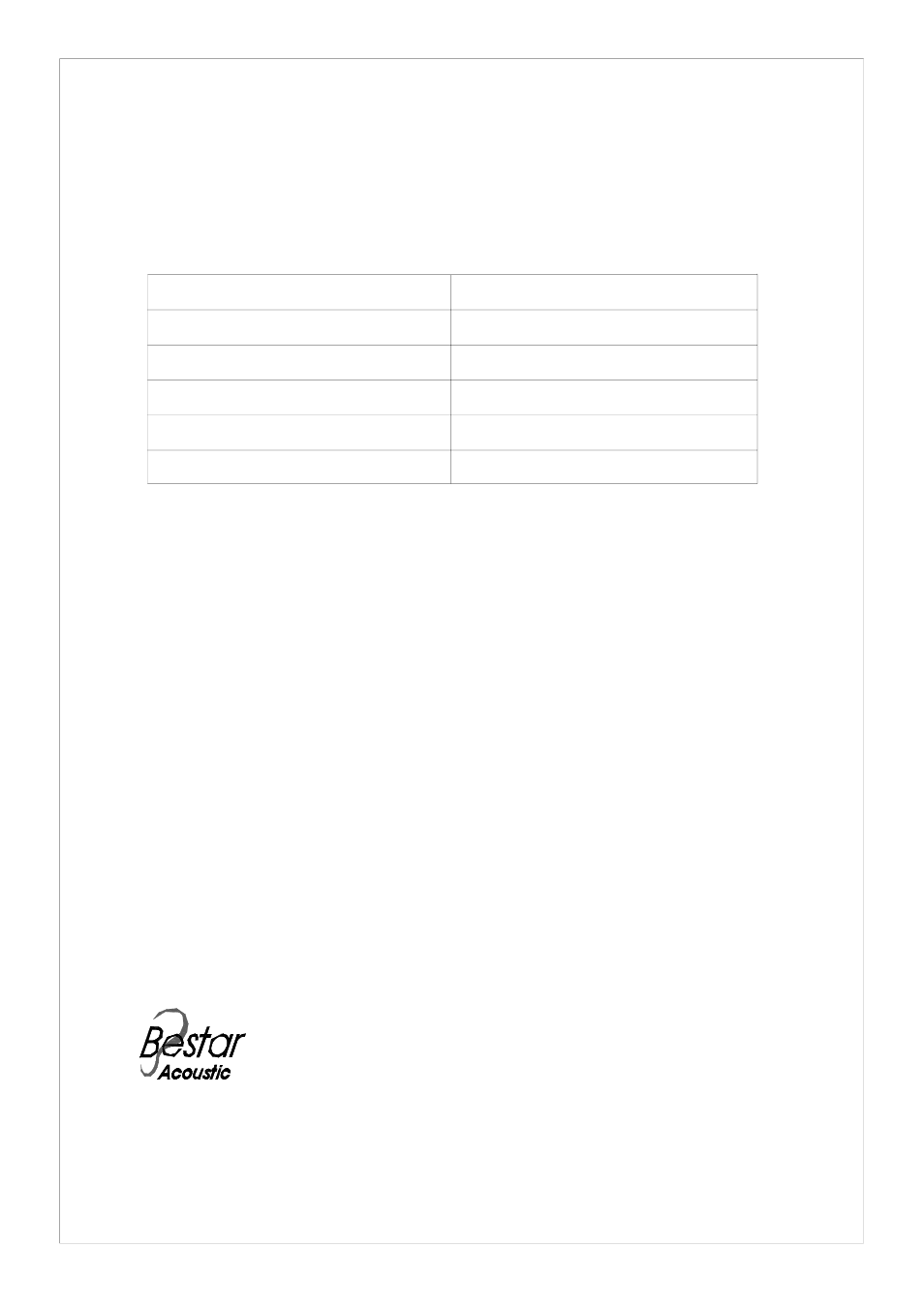 BeStar BCM9750-47U User Manual | 4 pages