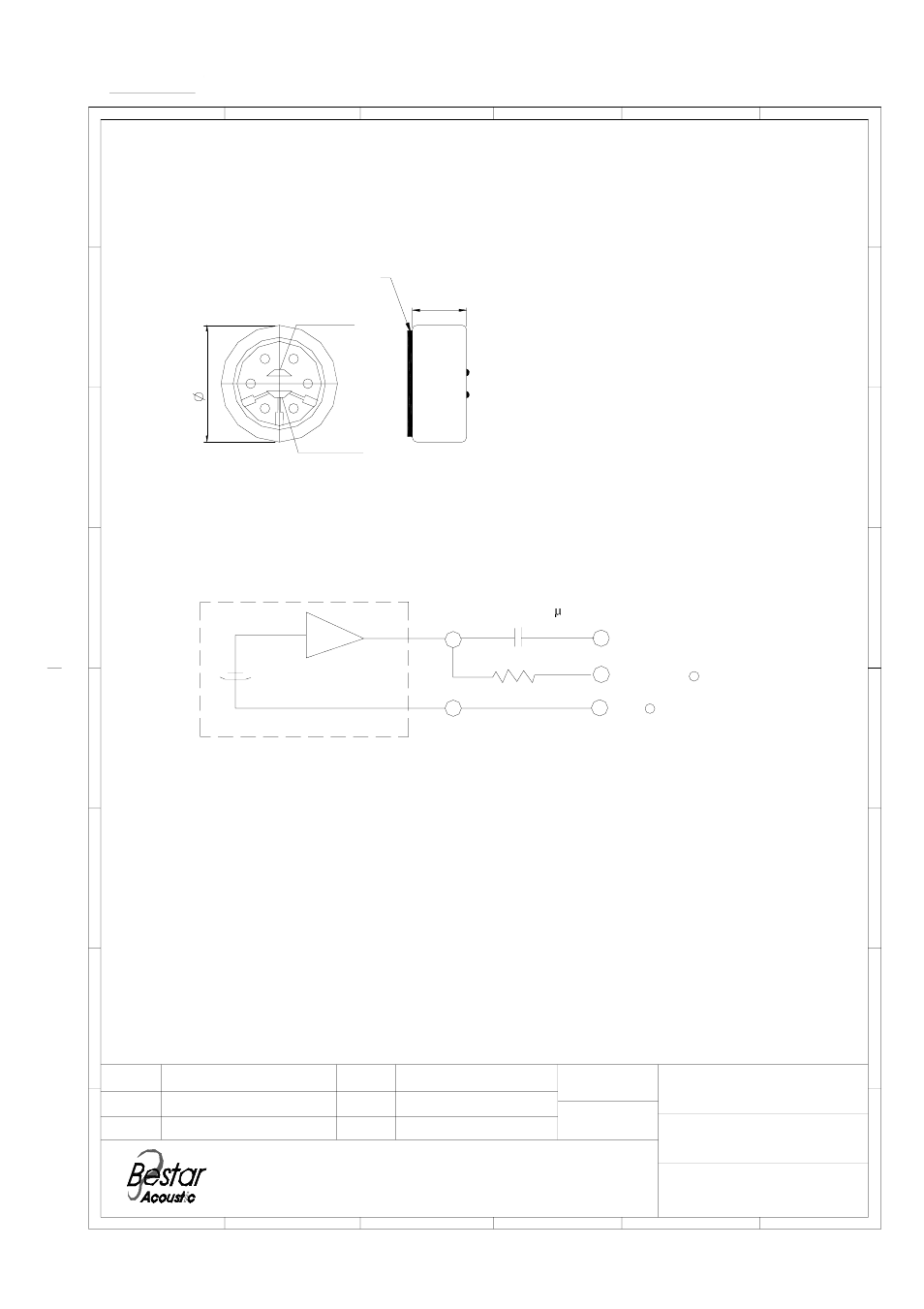 Bestar, Appearance, Microphone | Bestar electronics industry co.,ltd, Measurement circuit, Drg no | BeStar BCM9750-47U User Manual | Page 3 / 4