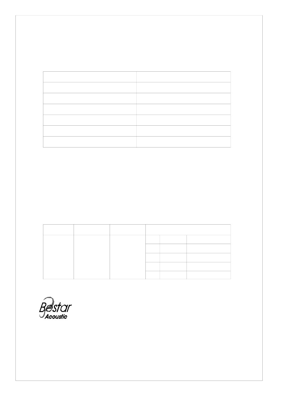 BeStar BCM9750-40 User Manual | 4 pages