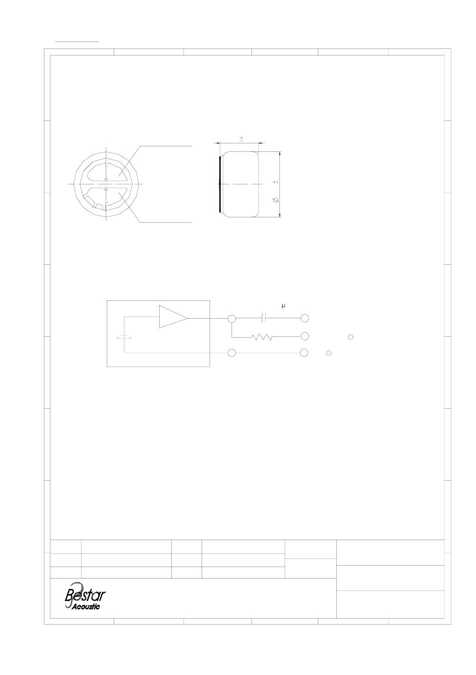 Bestar, Appearance measurement circuit, Microphone | Bestar electronics industry co.,ltd | BeStar BCM9750-40 User Manual | Page 3 / 4