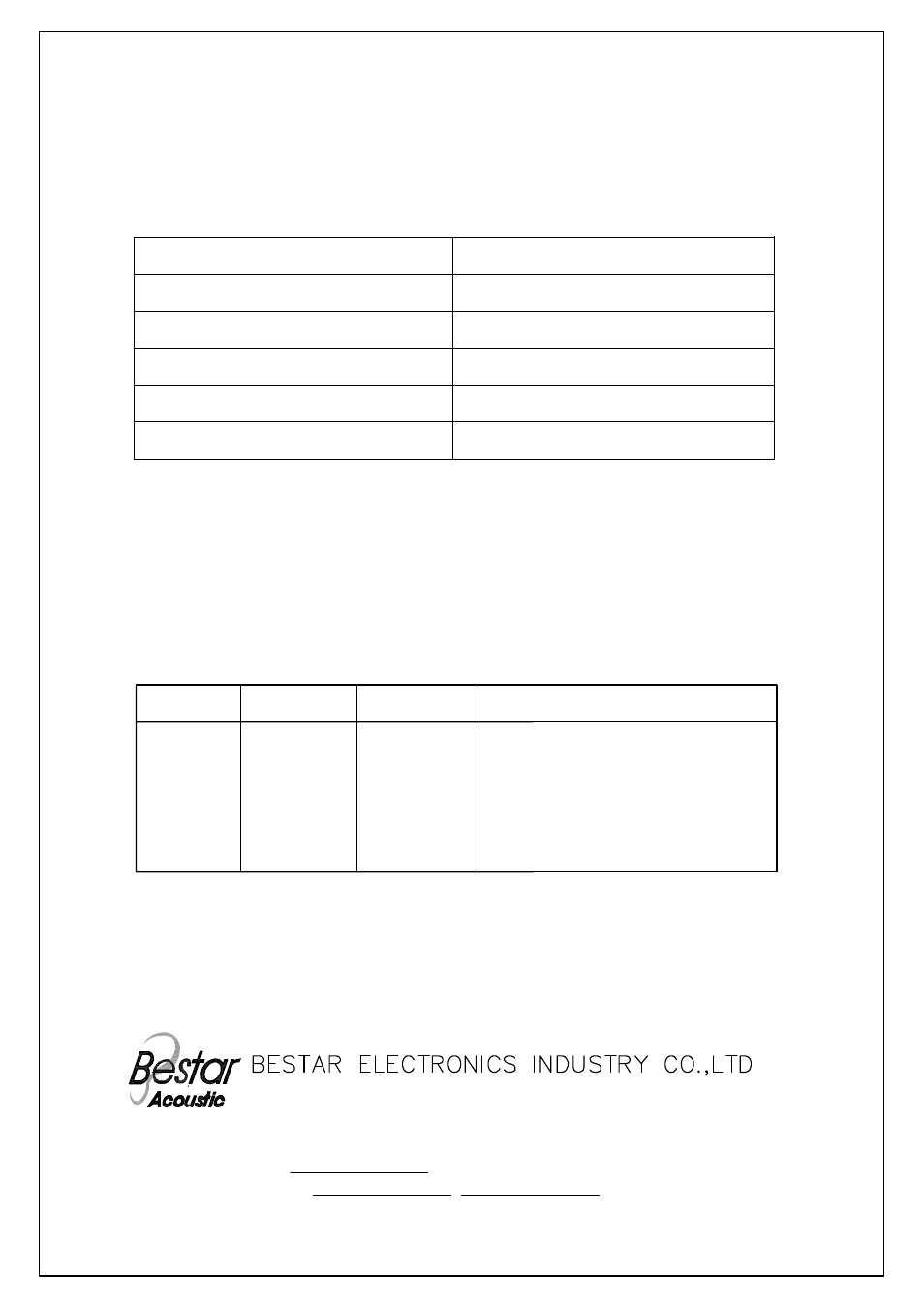 BeStar BCM9767P-38 User Manual | 4 pages