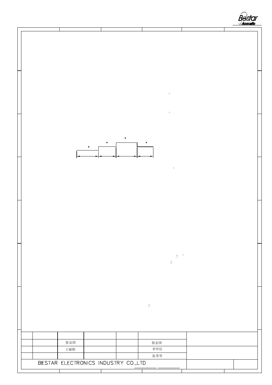 Microphone, Reliability test, 1 high temp.life test temperature +85 | Cduration 2, 3db from initial sensitivity, 85 c, 20 c, 20 c -40 c | BeStar BCM6015OPBC-42 User Manual | Page 4 / 6