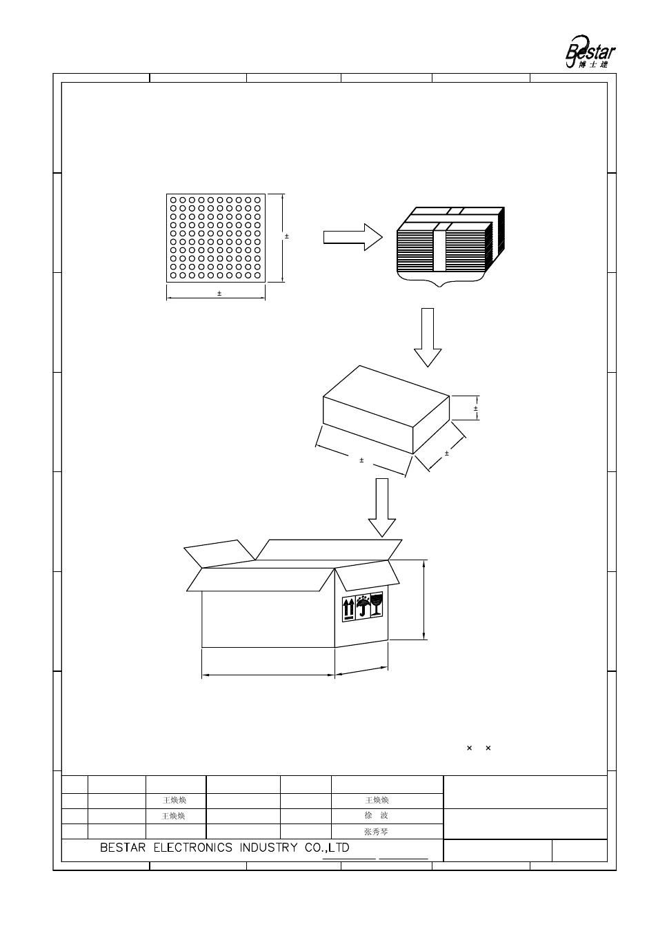 Packing, Microphone, Remark | 1000pcs | BeStar BCM6022OLFC-40-01 User Manual | Page 5 / 6