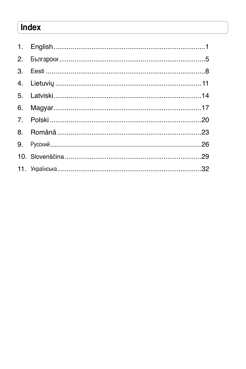 Index | Asus DSL-N11 User Manual | Page 6 / 40